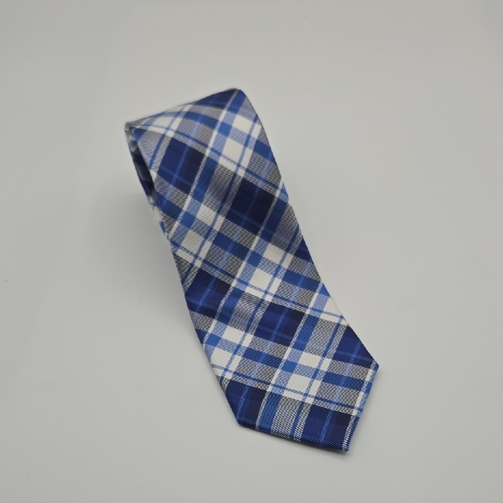 Nautica | NWT Blue Plaid Silk Tie
